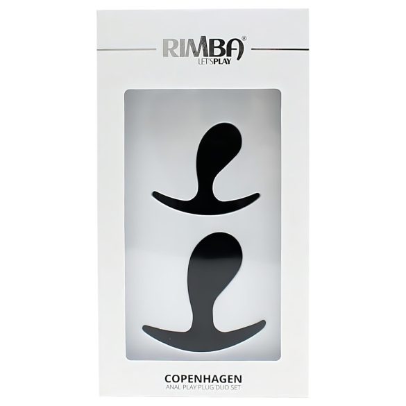 Rimba Copenhagen - plug anal set - silicona negra - 2 piezas