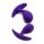 Rimba Copenhagen - Juego de plugs anales - morado (2 piezas)