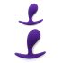 Rimba Copenhagen - Juego de plugs anales - morado (2 piezas)