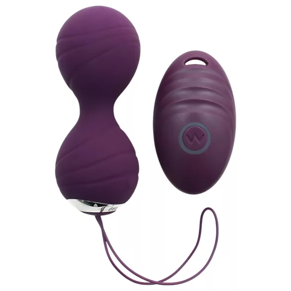 Rimba Cannes - huevo vibrador recargable control remoto - lila