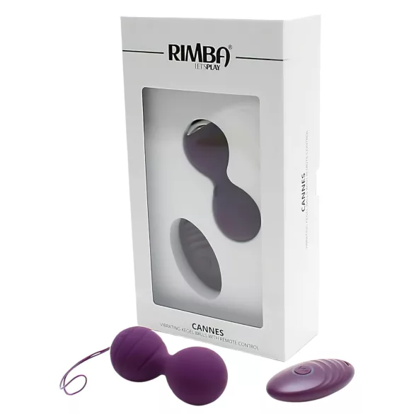 Rimba Cannes - huevo vibrador recargable control remoto - lila
