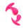 Rimba Copenhagen - Set de plugs anales - rosa (2 uds)