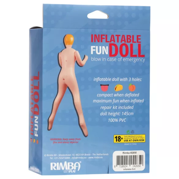 Inflatable Fun - muñeca hinchable - tamaño real - piel clara