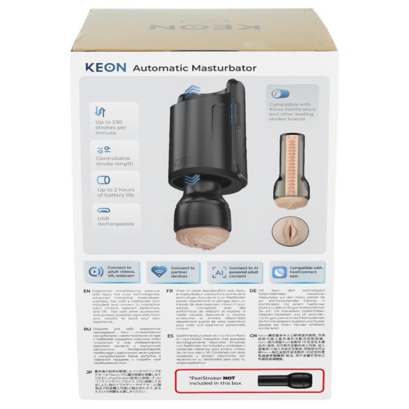 Kiiroo Keon - masturbador automático wifi - accesorio - negro