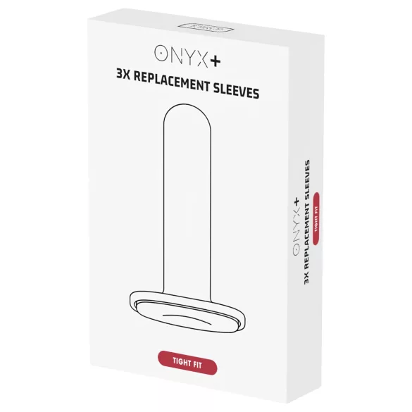 Kiiroo Onyx - manga para masturbador ajuste estrecho - pack 3 unidades blanco