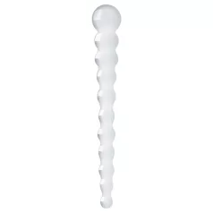   Gildo Glass No. 20 - consolador de vidrio con texturas - transparente