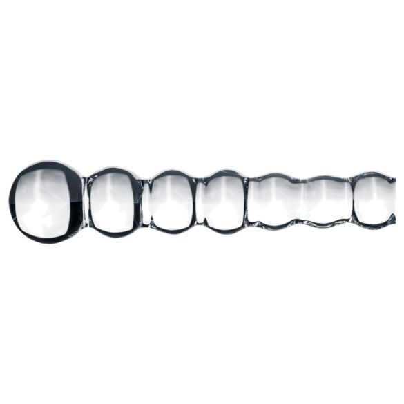 Gildo Glass No. 20 - consolador de vidrio con texturas - transparente