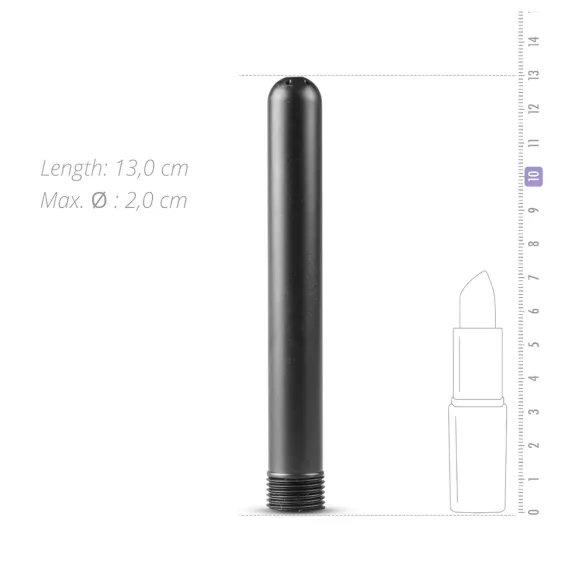 Easytoys - ducha anal adaptable a manguera - silicona negra