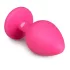 Easytoys Diamond - plug anal con piedra - tamaño mediano - rosa
