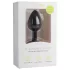 Easytoys Diamond - plug anal con joya pequeña - silicona negra