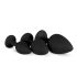 Easytoys Diamond - set de plugs anales - silicona negra