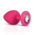 Easytoys Diamond - set de plugs anales - silicona rosa