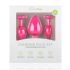 Easytoys Diamond - set de plugs anales - silicona rosa
