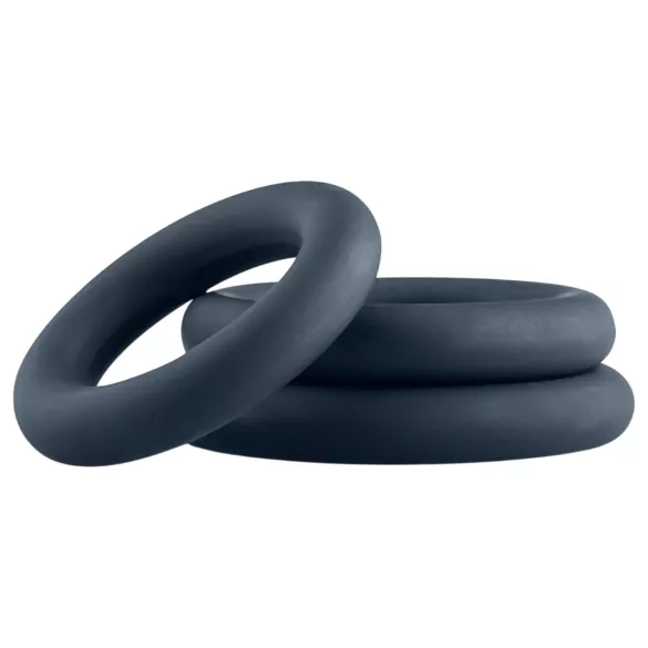 Boners - set de anillos para pene - 3 unidades - gris