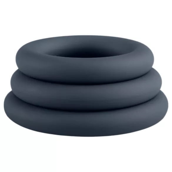 Boners - set de anillos para pene - 3 unidades - gris