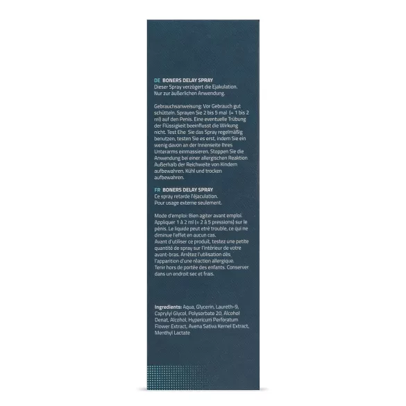 Boners - spray retardante eyaculación - 15ml