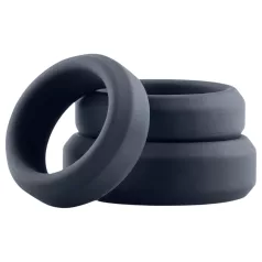   Boners - set de anillos para pene de silicona - 3 piezas - gris