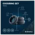 Boners - set de anillos para pene de silicona - 3 piezas - gris
