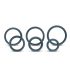 Boners - Juego de 6 anillos pene de silicona (gris)