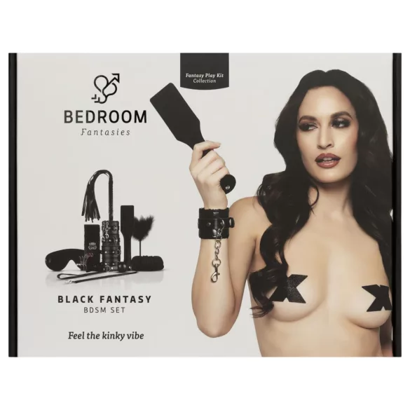 Secret Pleasure Chest - kit BDSM avanzado - 14 piezas - negro