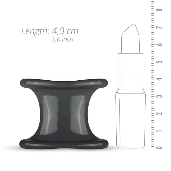 Boners - anillo para pene y extensor - silicona gris