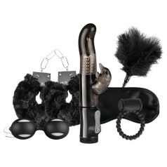   LoveBoxxx - Set de restricción con vibrador 6 piezas - negro