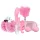 LoveBoxxx - set de restricción con vibrador - 6 piezas - rosa