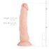 Real Fantasy Dylan - dildo realista - 23cm (natural)