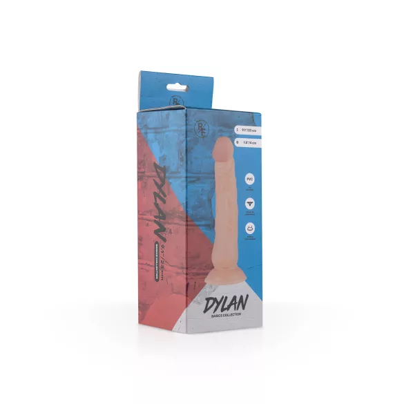 Real Fantasy Dylan - consolador realista - 23 cm - color natural