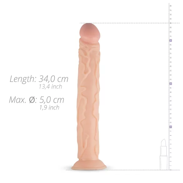 Real Fantasy Shawn - dildo realista grande - 35 cm color natural
