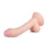 Real Fantasy Vince - Dildo con testículos y prepucio - 19.5 cm (natural)