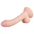 Real Fantasy Vince - consolador realista con testículos - 19,5 cm color natural