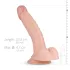 Real Fantasy Derek - consolador realista con testículos - 22cm color natural