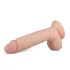 Real Fantasy Glynn - consolador realista con testículos - 25 cm - color piel