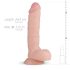 Real Fantasy Glynn - consolador realista con testículos - 25cm (natural)