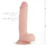 Real Fantasy Glynn - consolador realista con testículos - 25 cm - color piel
