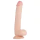 Real Fantasy Elvin - dildo realista con testículos - 28 cm - color natural