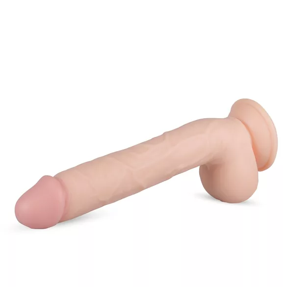 Real Fantasy Elvin - dildo realista con testículos - 28 cm - color natural
