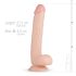Real Fantasy Elvin - Consolador realista con testículos - 28 cm (natural)
