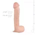 Real Fantasy Lexon - dildo realista con testículos - 33cm - color natural
