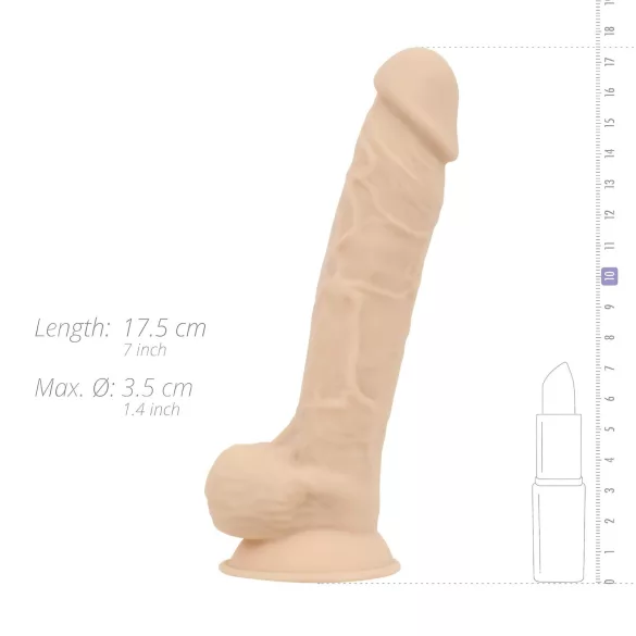 Real Fantasy Percy - dildo realista - 18 cm - color natural