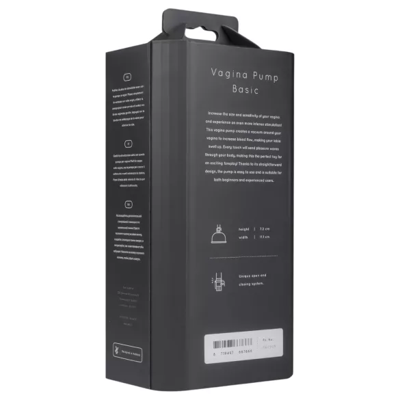 Saiz Basic - bomba vaginal - transparente/negro