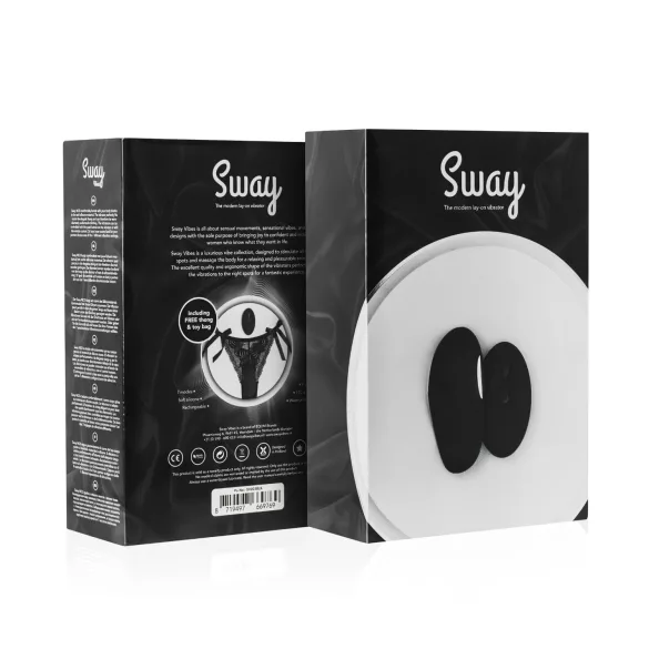 Sway No.3 - bragas vibradoras recargables por control remoto - negro (S-L)