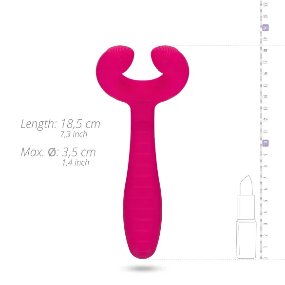 Easytoys Couple - vibrador para parejas recargable impermeable rosa