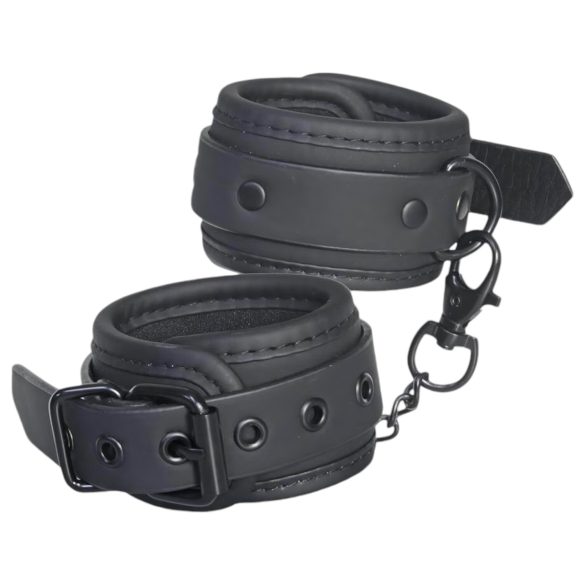 Blaze - Esposas ajustables con correas (negro)