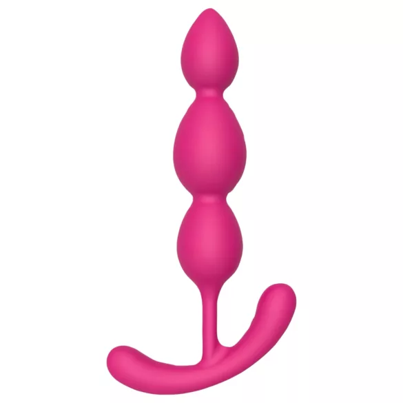 Cheeky Love - plug anal con cuentas - silicona rosa