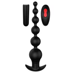   Cheeky Love - vibrador anal recargable con perlas y control remoto - negro