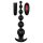 Cheeky Love - Vibrador anal recargable con cuentas y control remoto (negro)
