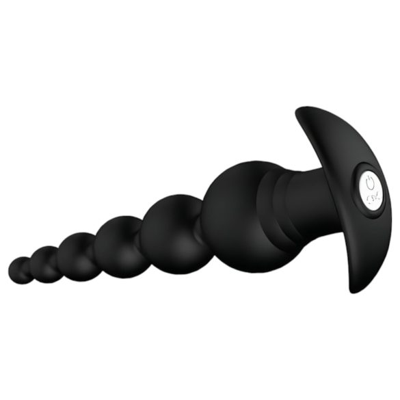 Cheeky Love - vibrador anal recargable con perlas y control remoto - negro