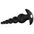 Cheeky Love - Vibrador anal recargable con cuentas y control remoto (negro)